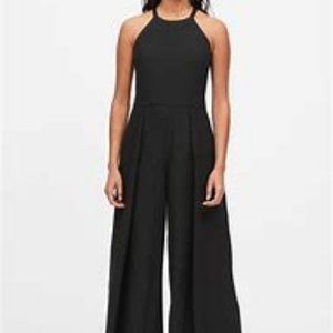 Banana Republic Halter Wide-Leg Jumpsuit, Black